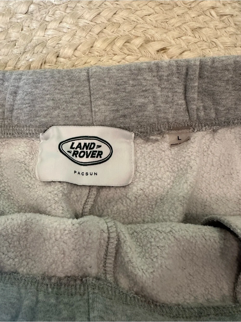 PacSun Grey Track Joggers with Land Rover Patch